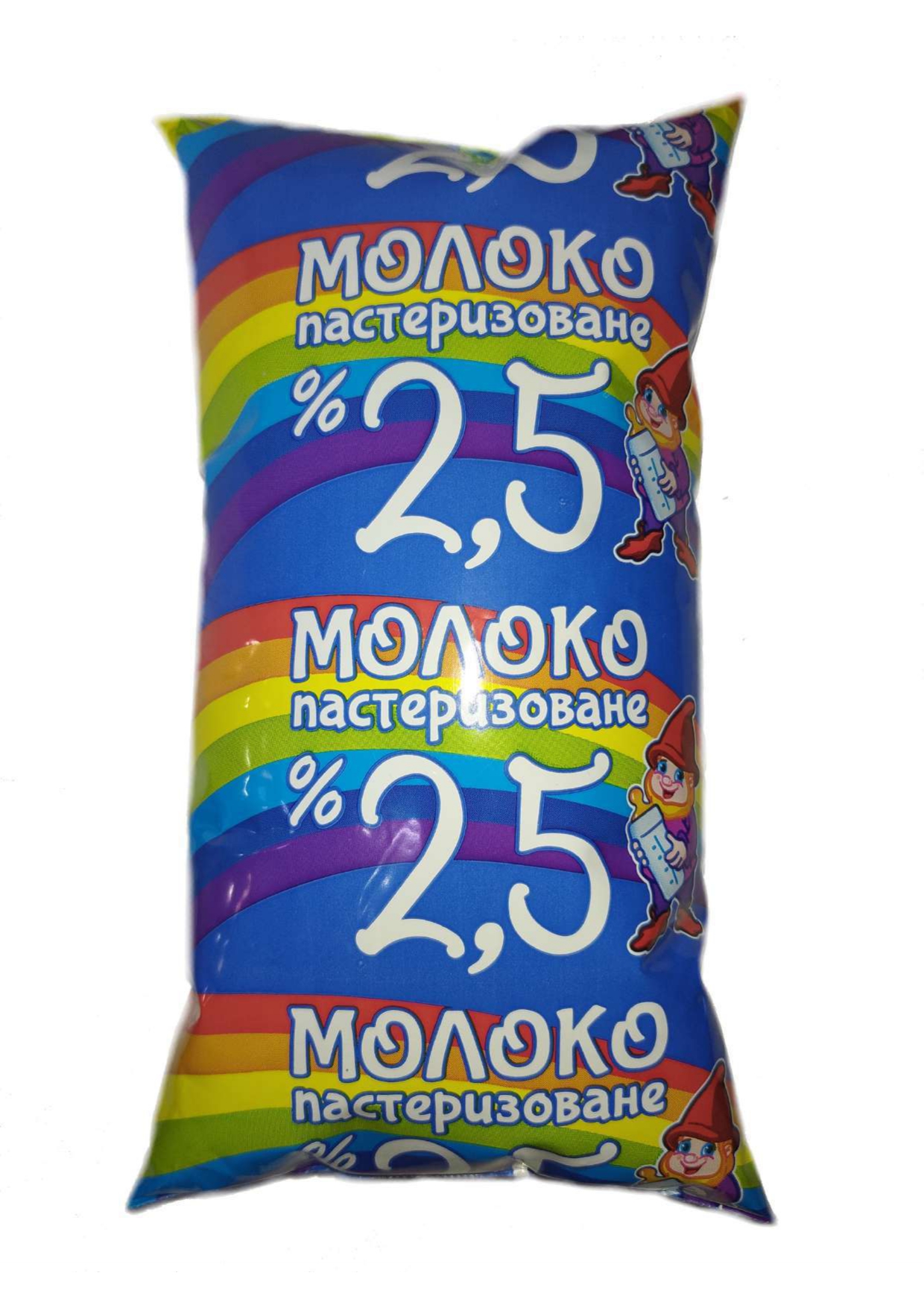 Молоко коров'яче МІСЬКА МОЛОЧНА ФАБРИКА-КУХНЯ ДИТЯЧОГО ХАРЧУВАННЯ, пастеризоване, плівка п/е, 2,5%, 500 г